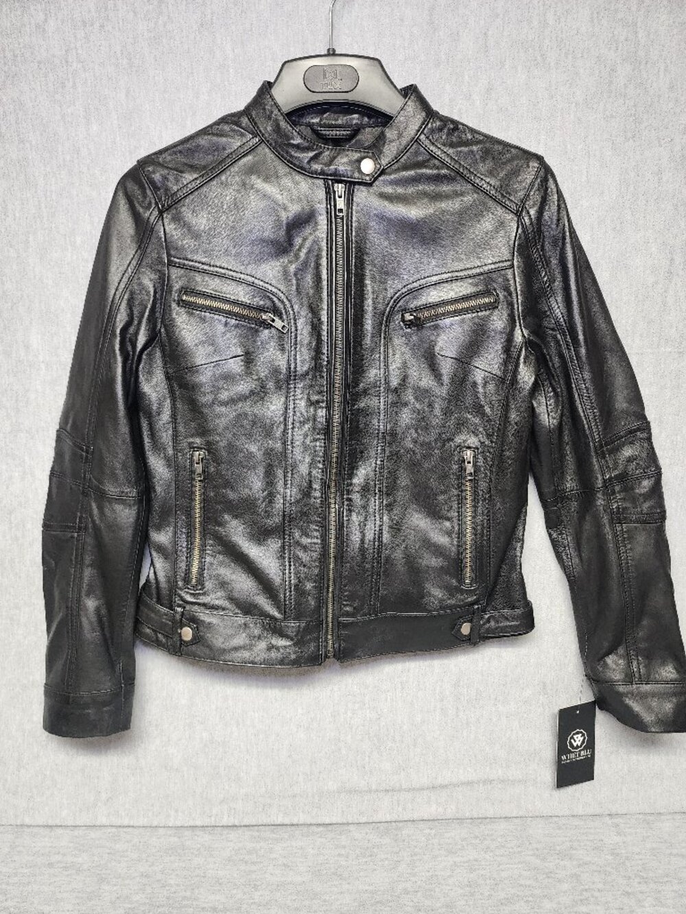Whet Blu Women's Black Leather Jacket